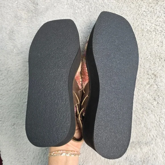 Free People Brown and Black Platform Mules - Picture 6 of 9